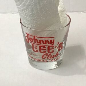 Gilley’s Club Johnny Lee's Club Pasadena Texas Whiskey‎ Shot Glass Vintage